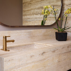 Mesón baño Travertino